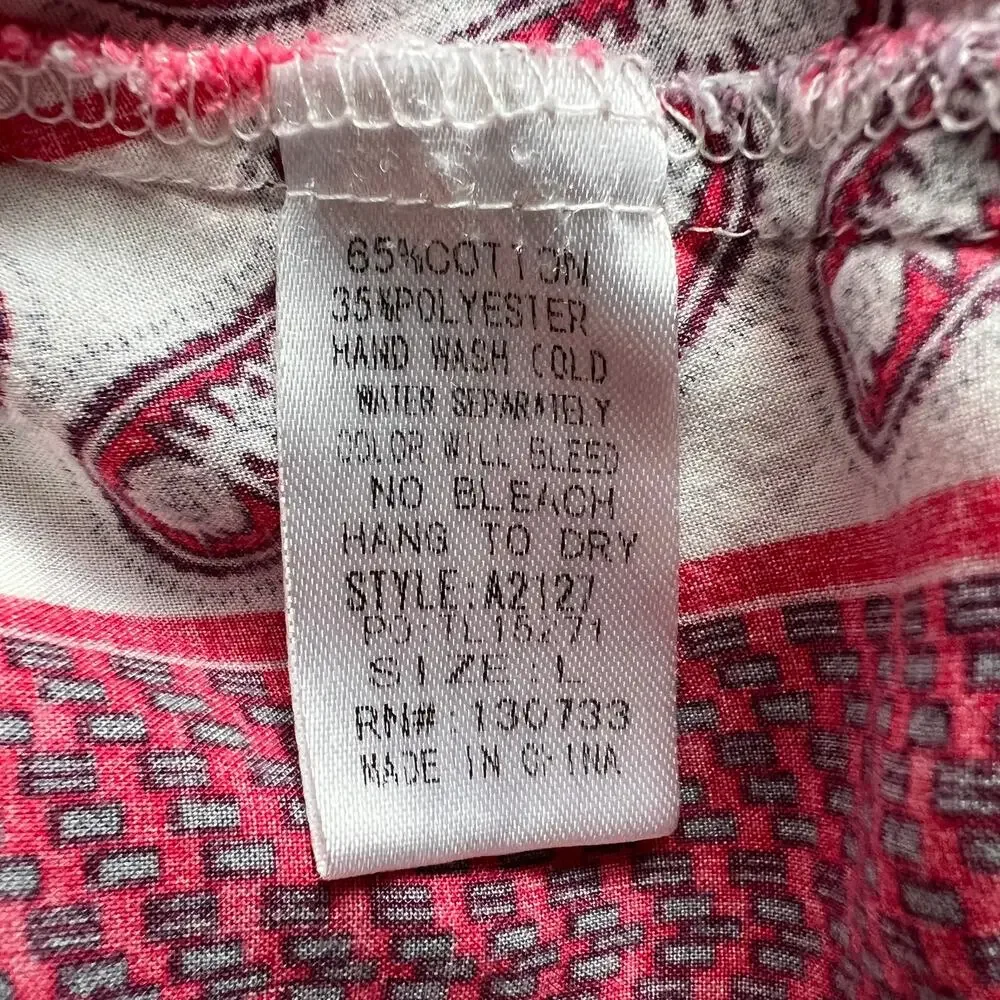 Umgee Womens Tank Dress Large Handkerchief Hem Paisley Floral Cottagecore Boho - Picture 13 of 14